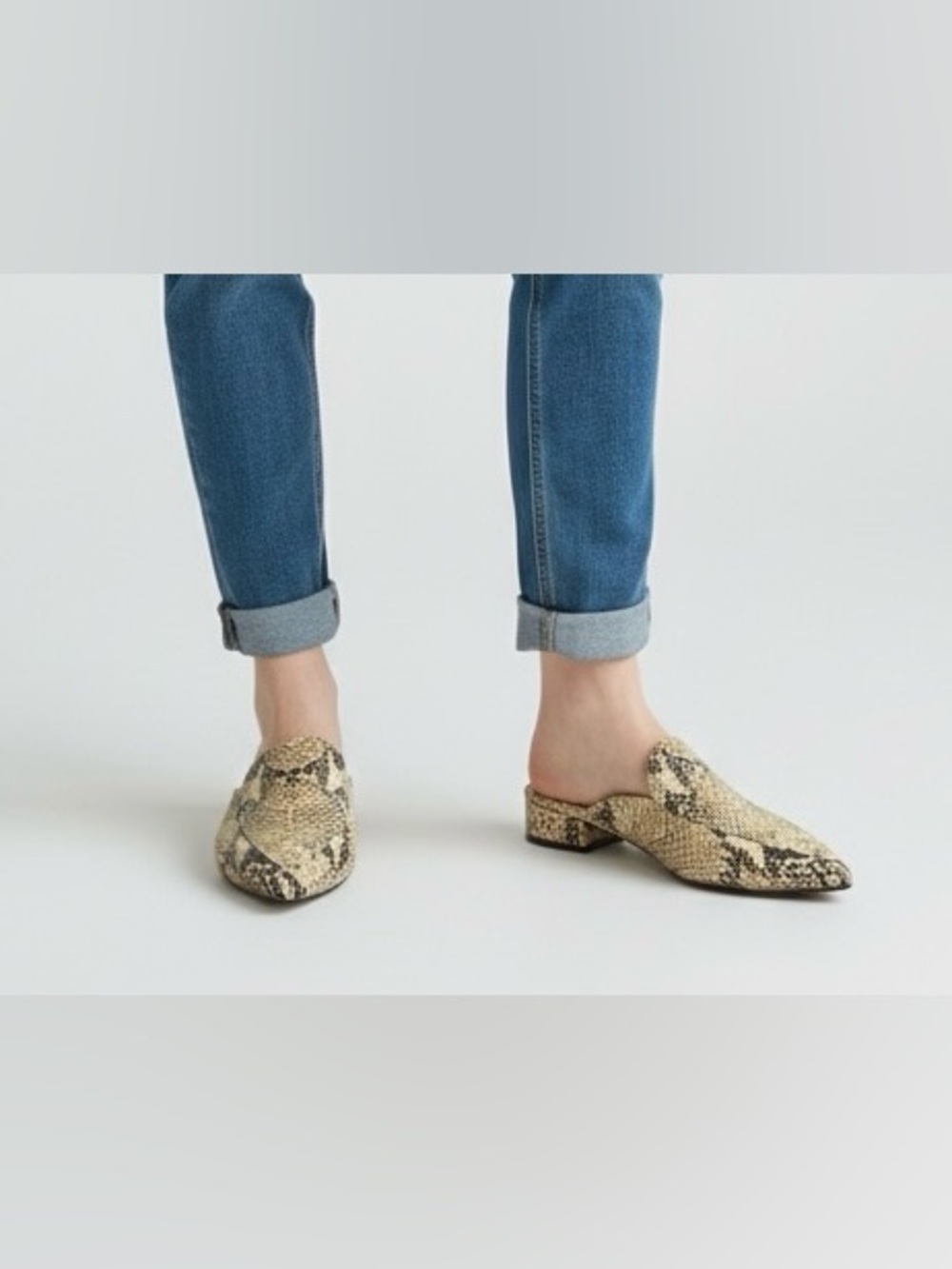 Cole Haan Piper Mule Snake Print Mules US 7.5 Women’s